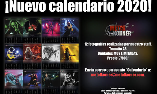 ¡Nuevo calendario Metal Korner 2020!