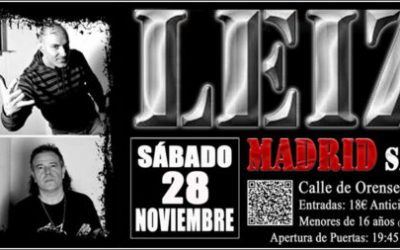 LEIZE actuará en Madrid el 28 de noviembre