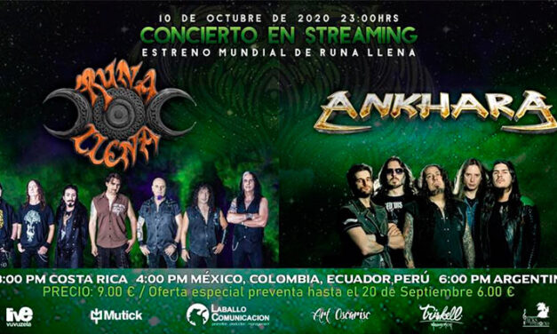 ANKHARA y RUNA LLENA ofrecerán un concierto por streaming el 10 de octubre