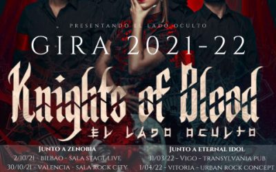 KNIGHTS OF BLOOD presentan gira 2021-22 junto a ZENOBIA y ETERNAL IDOL