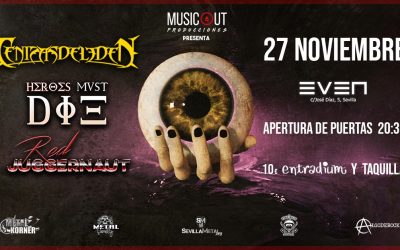 RED JUGGERNAUT, HEROES MUST DIE y CENIZAS DEL EDÉN actuarán en Sevilla el 27 de noviembre