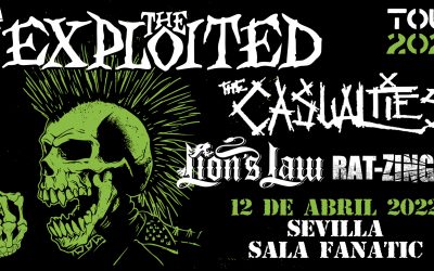 THE EXPLOITED actuará en Sevilla este 12 de abril