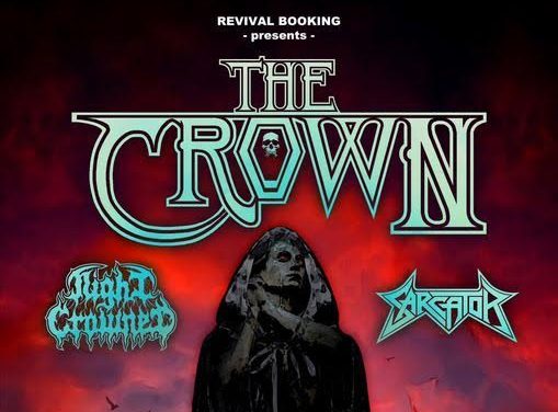 THE CROWN tocará en Gotemburgo el 9 de septiembre ayudados por NIGHT CROWNED y SARCATOR