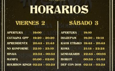 ABEJAROCK XIV: horarios y mapas