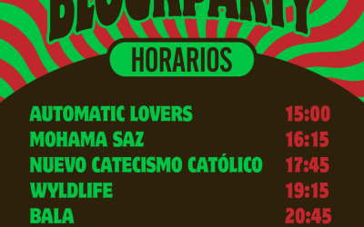 BLOCKPARTY ARGANZUELA anuncia horarios y DJs