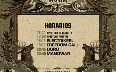 KINGDOM OF ROCK anuncia horarios junto a otra información de interés
