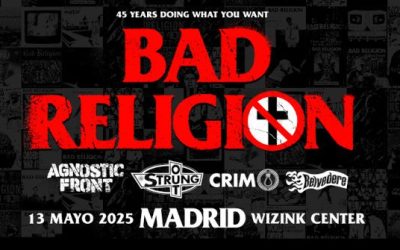 Ya están aquí los horarios para el concierto aniversario de BAD RELIGION en Madrid