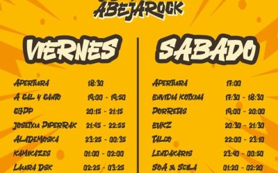 ABEJAROCK XV: horarios y novedades