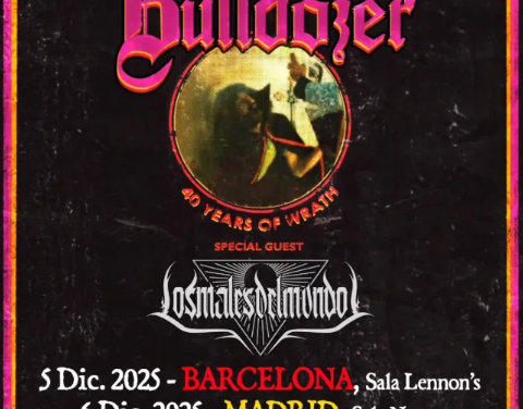 BULLDOZER tocará en tres ciudades españolas a principios de diciembre