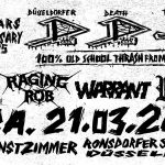 LIVING DEATH, RAGING ROB, WARRANT y KILL REFLEX celebran el 41º aniversario del DDT