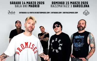 Anunciadas fechas de GREY DAZE en Madrid y Barcelona en 2026