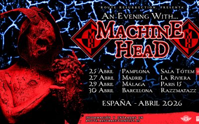 Desgranando a MACHINE HEAD: la banda que parará en España en abril